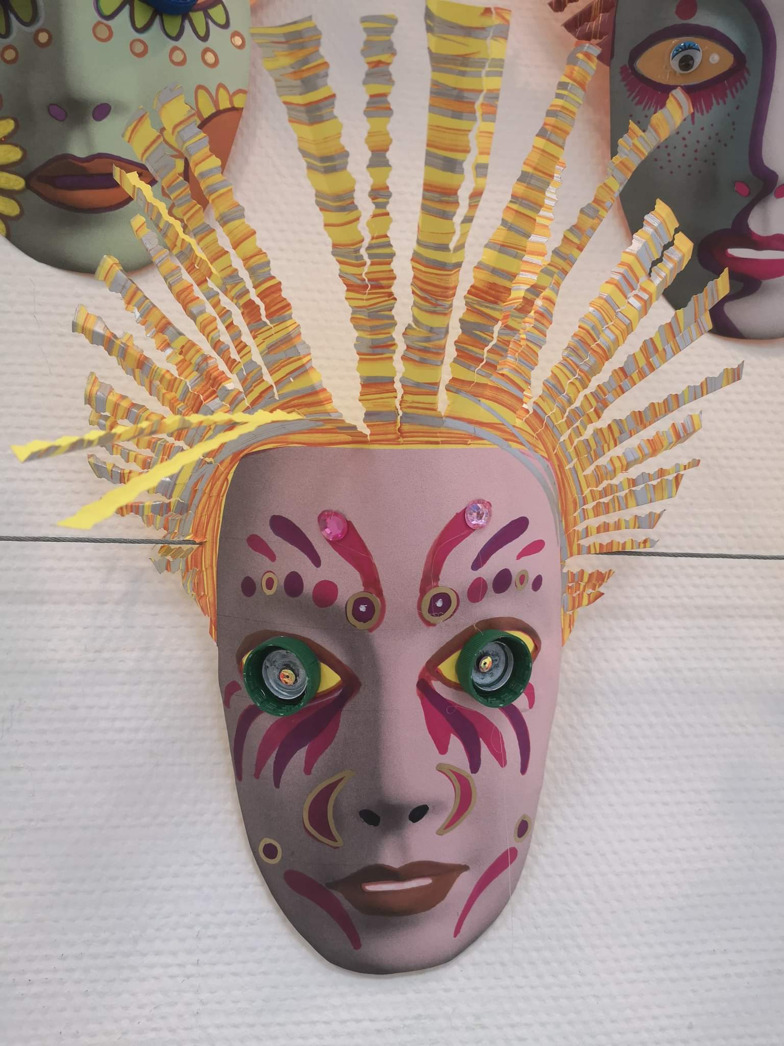 Visuel : Travail sur le thme du masque par les lves de Mme DEGERT.