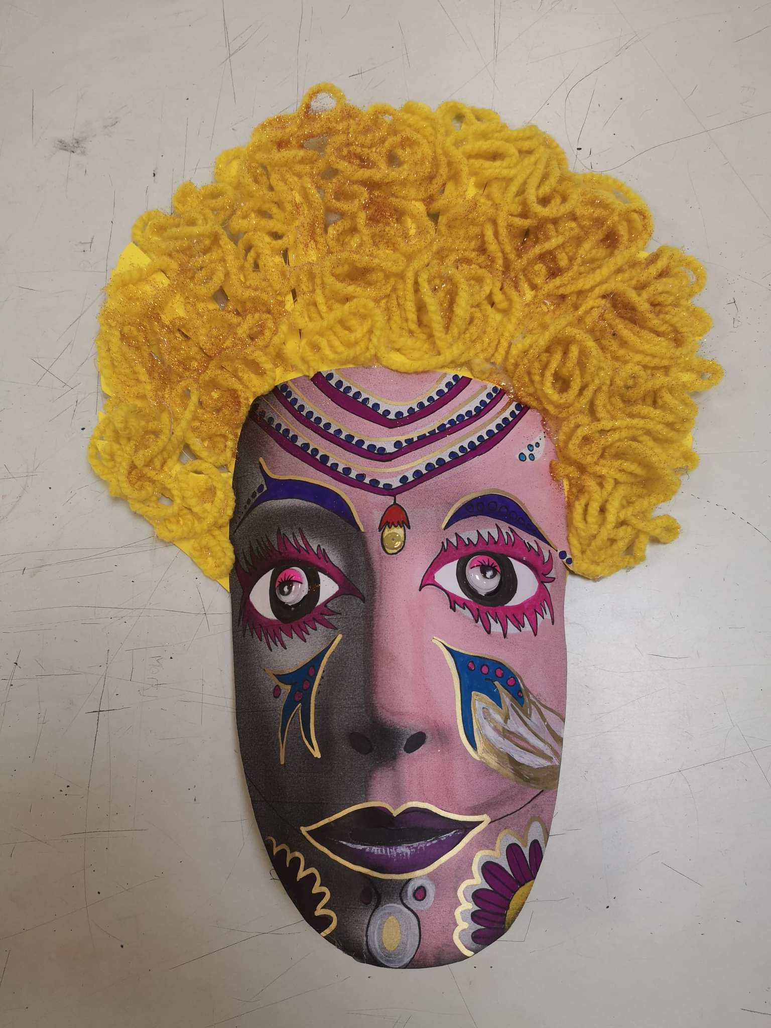 Visuel : Travail sur le thme du masque par les lves de Mme DEGERT (suite)