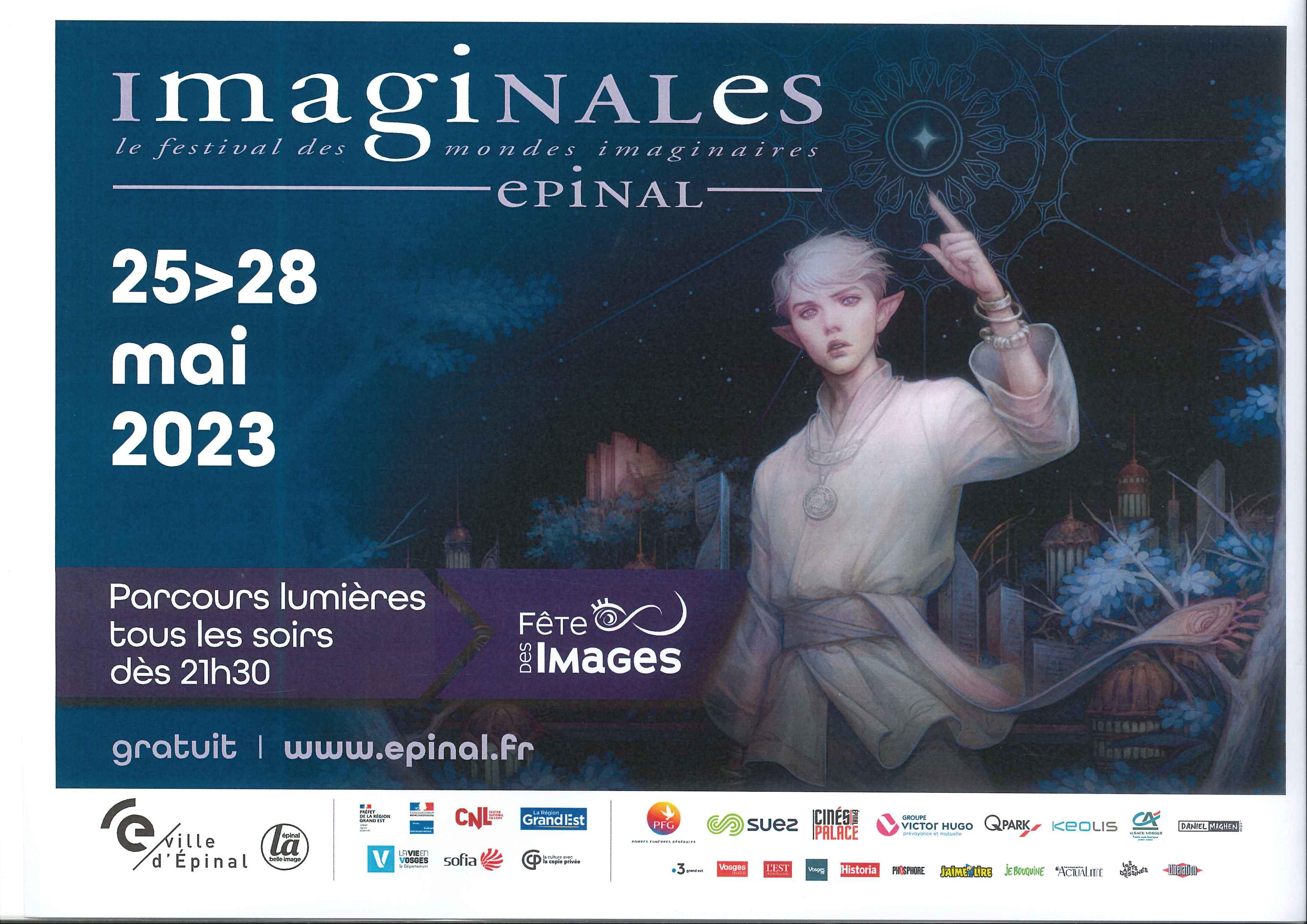 Visuel : Festival LES  IMAGINALES DU 25 au 28 mai 2023