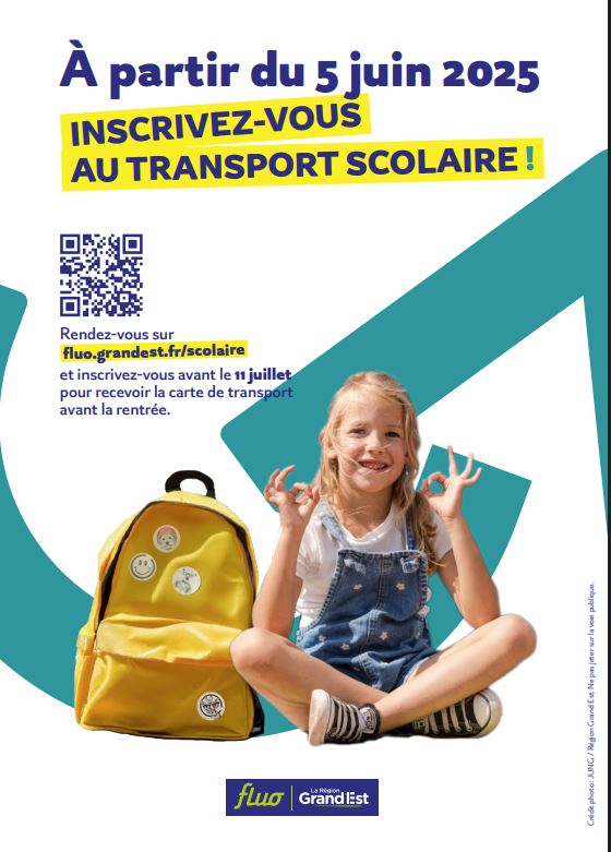 Visuel : OUVERTURE DES INSCRIPTIONS BUS pour la rentre 2025