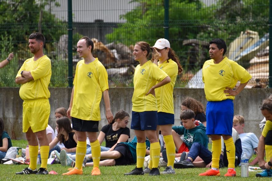 Visuel : Finale de foot quipe profs/lves de 3C