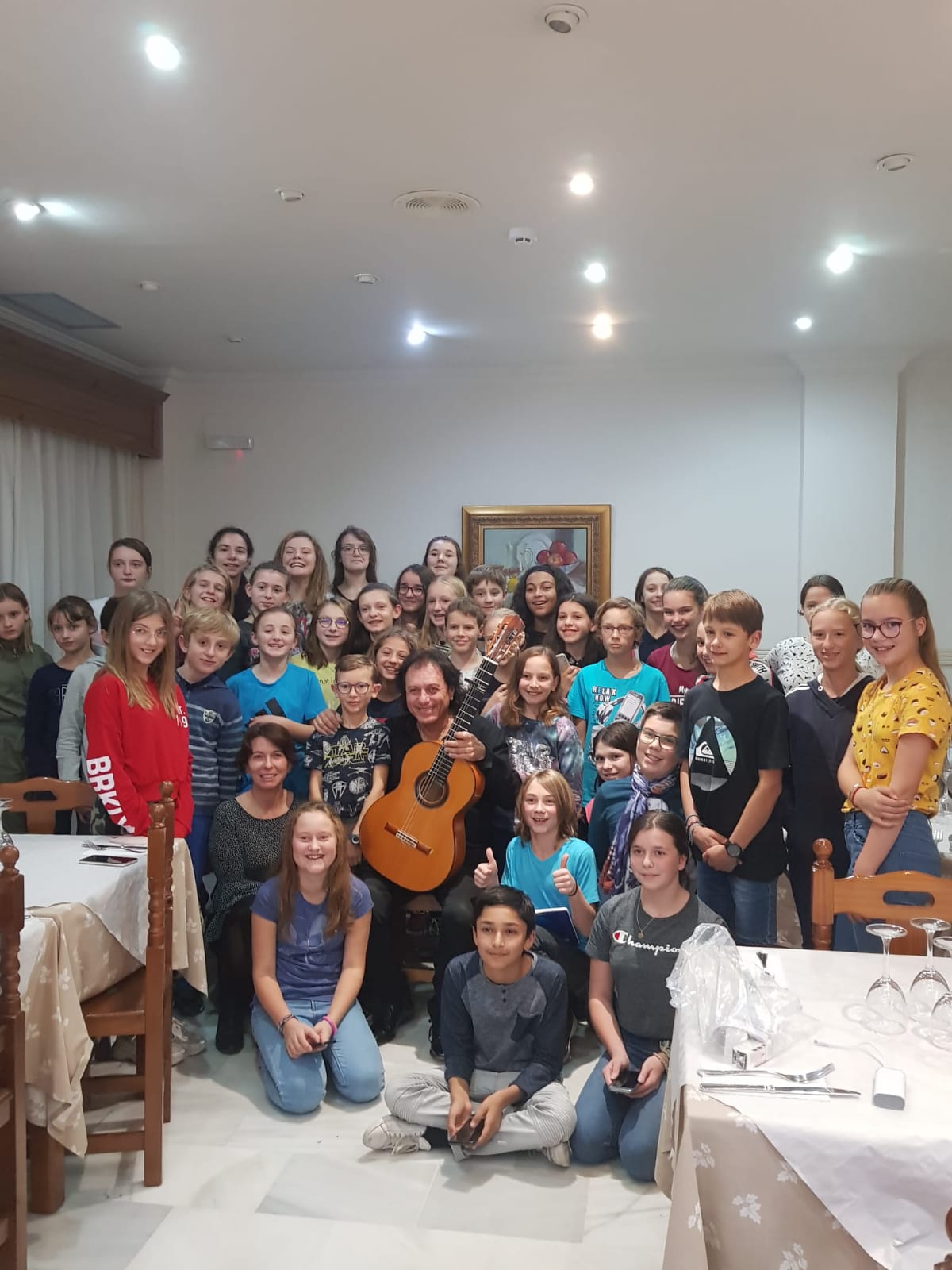 Visuel : Petit souvenir de la classe musicale  Sville avec Mme DAVID