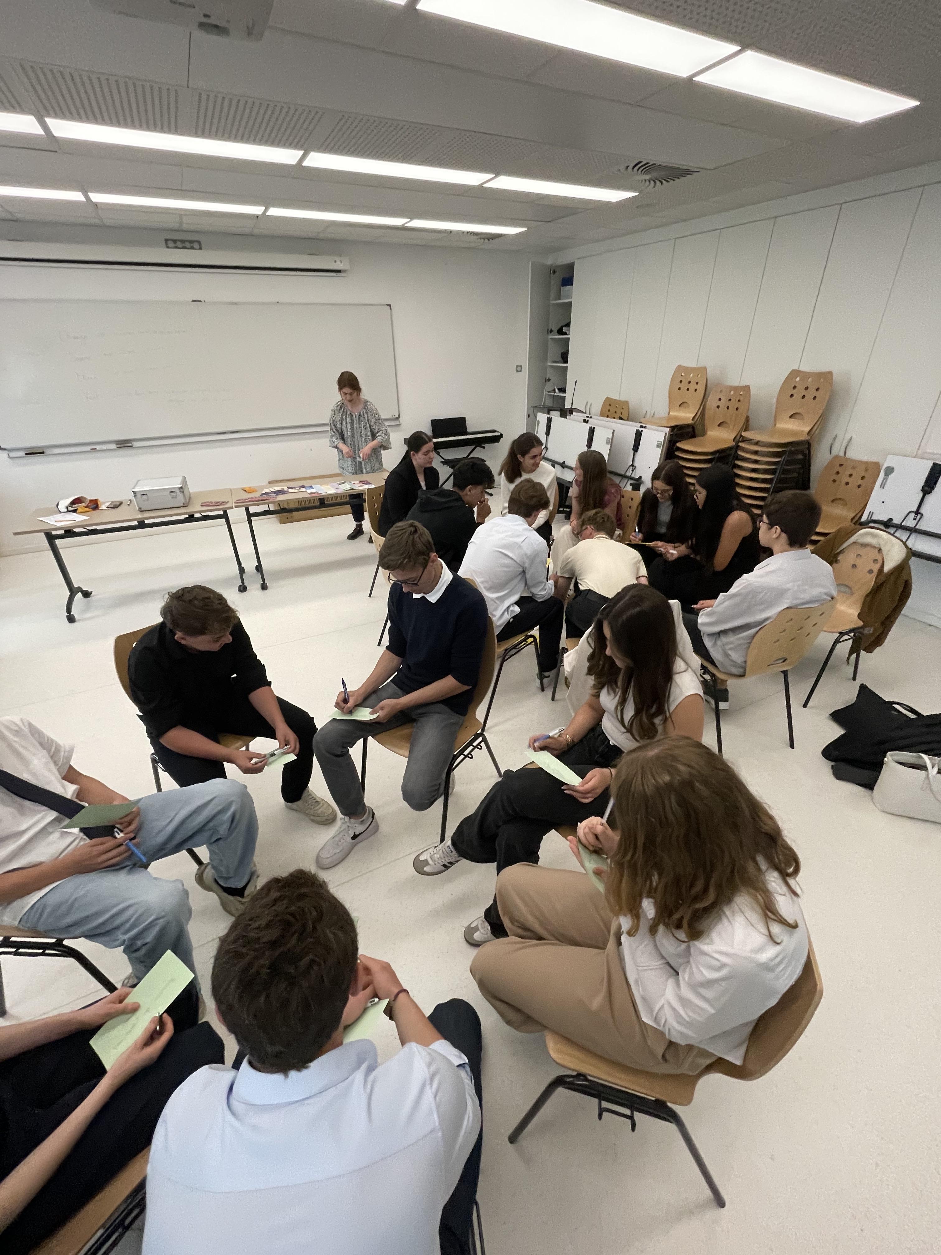 Visuel : Echanges transfrontaliers : intervention au lyce