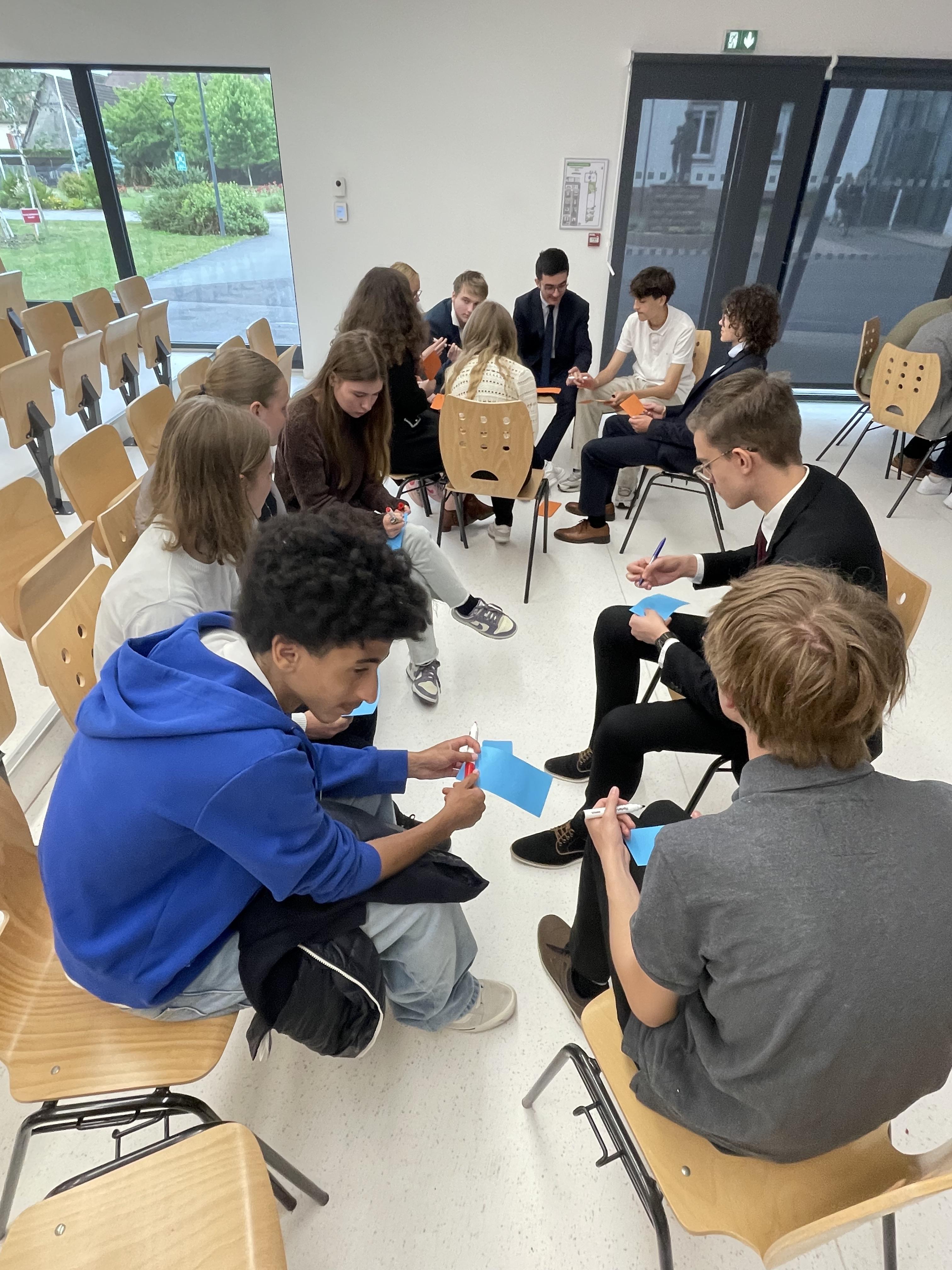 Visuel : Echanges transfrontaliers : intervention au lyce