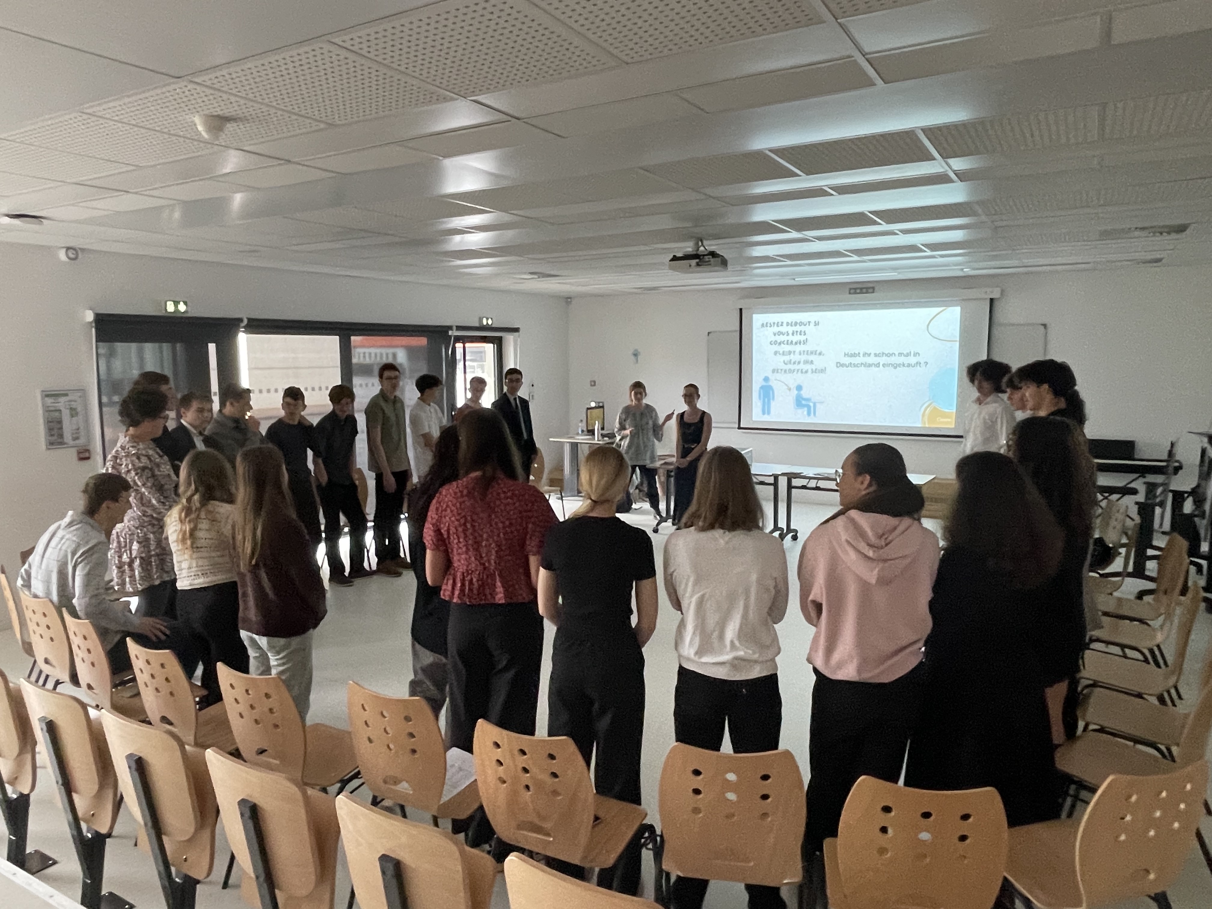 Visuel : Echanges transfrontaliers : intervention au lyce