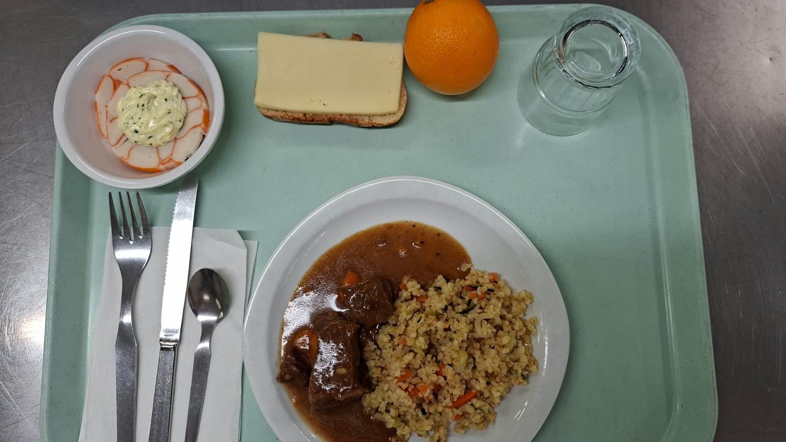 Visuel : Plateau type repas du jour