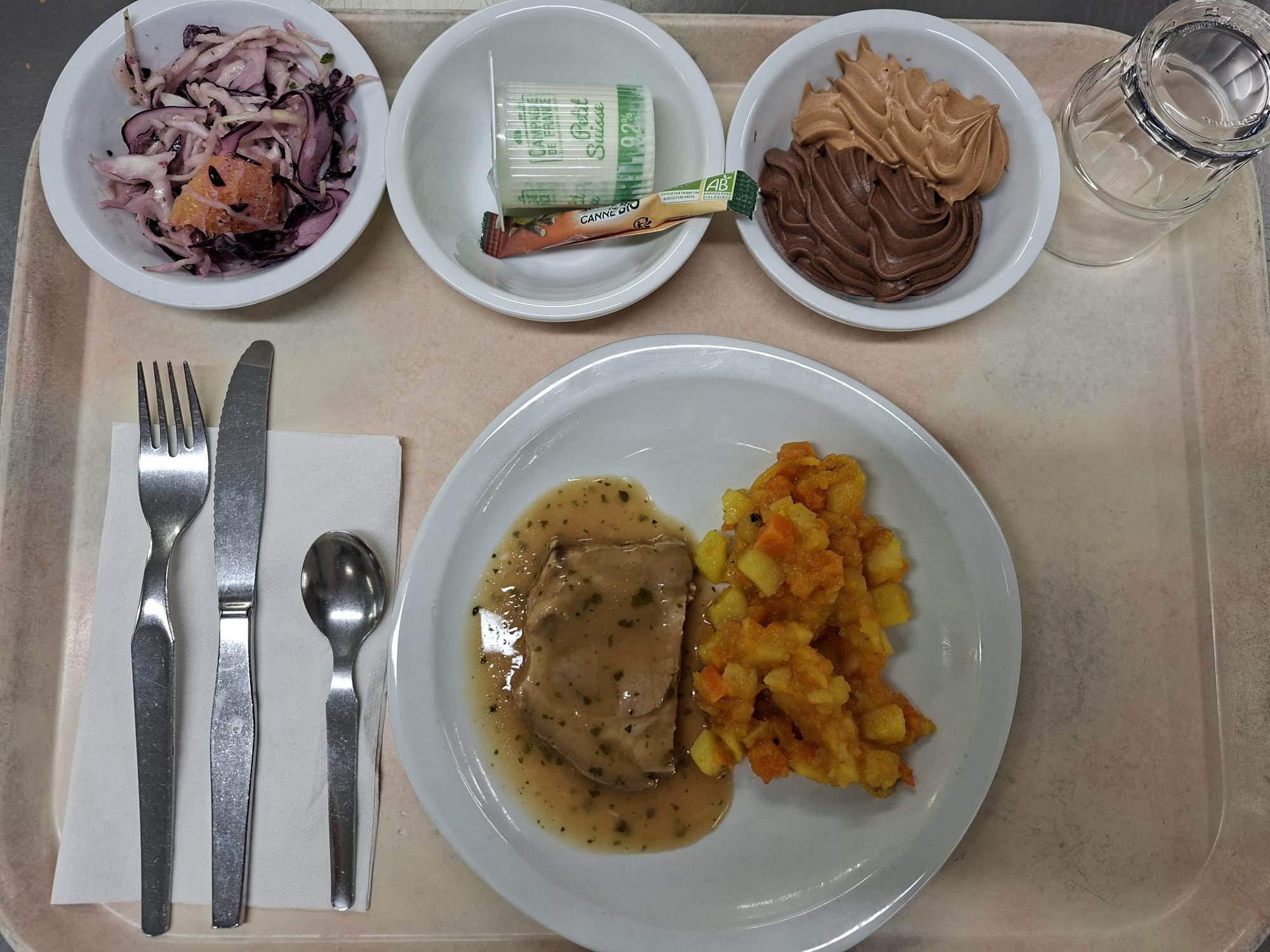 Visuel : Plateau type repas du jour