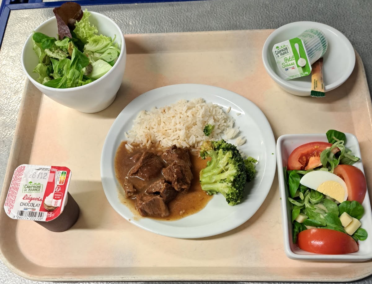 Visuel : Plateau repas du 08 dcembre  2025