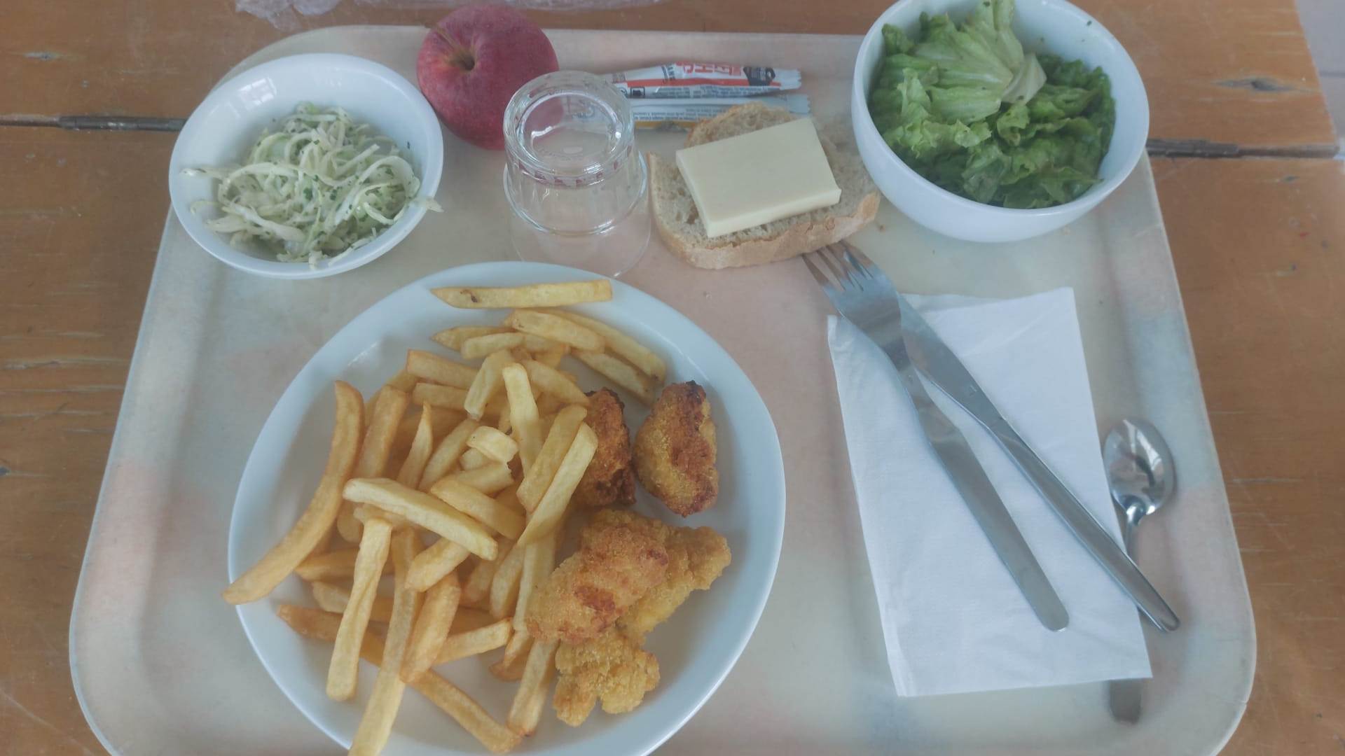 Visuel : Plateau type repas du jour