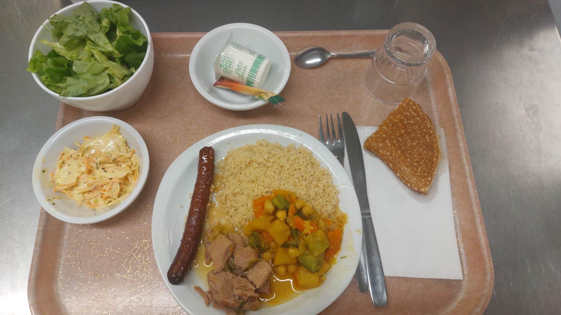 Visuel : Plateau type repas du jour