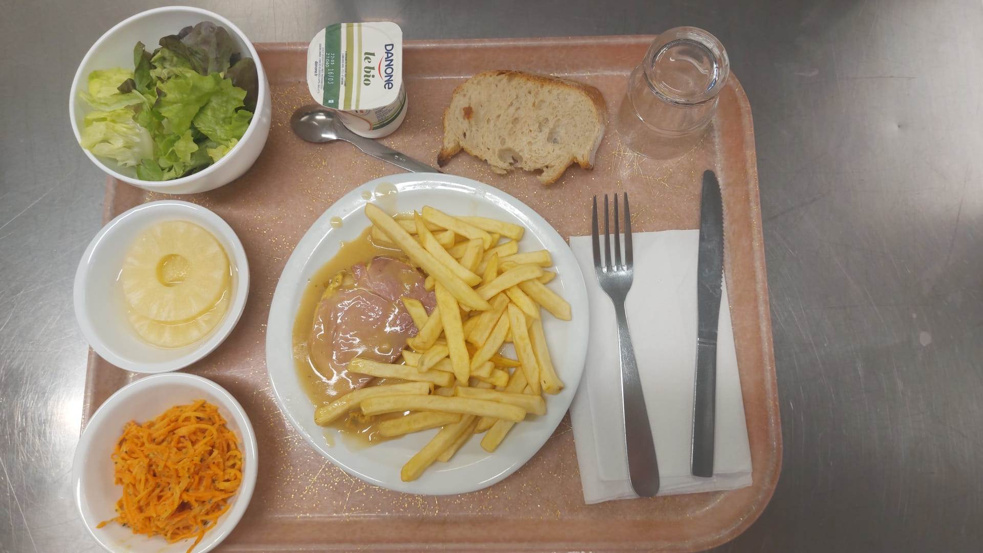 Visuel : Plateau type repas du jour