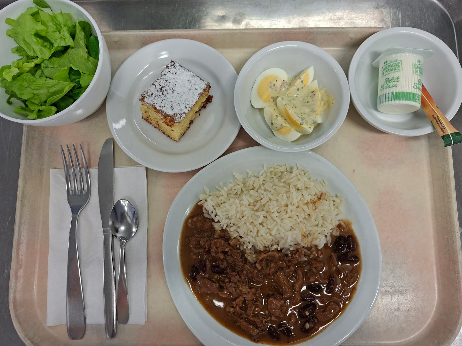 Visuel : Plateau type repas du jour