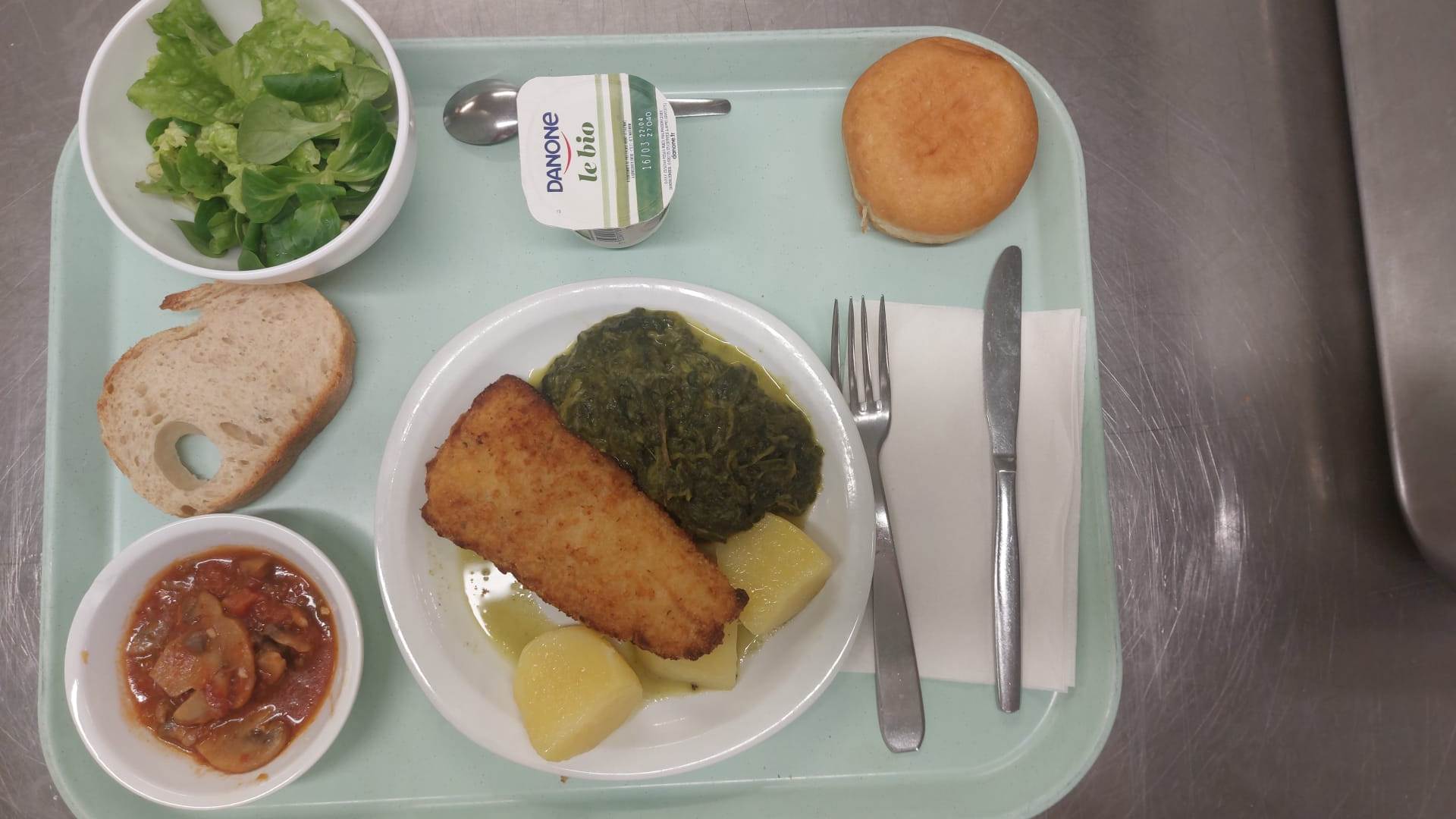 Visuel : Plateau type repas du jour