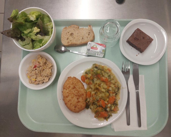 Visuel : Plateau type repas du jour