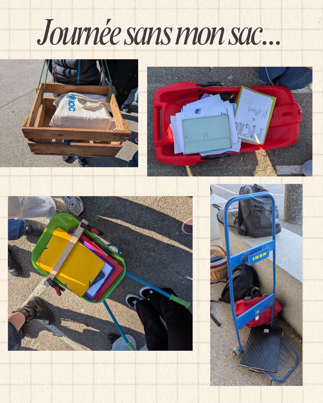 Visuel : JOURNEE SANS MON SAC!